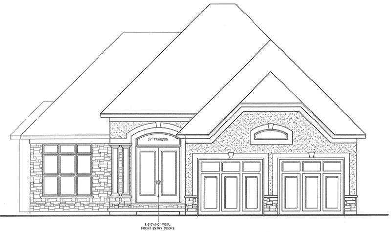 The Rosedale Front Elevation